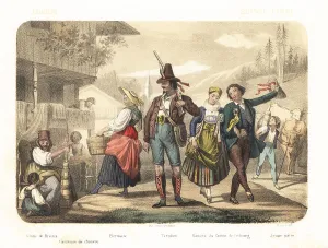 Tyrol Prints: Costumes of Switzerland and the Tyrol, 1858