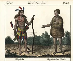 Sleeve Gallery: Costumes of Virginia: a warrior and Powhatan