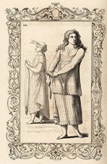 16th Century Prints: Costumes of the women of Nicaqua province, Mexico (Nicaragua?)