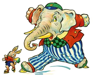 Skate Gallery: Cot header design, Elephant and Rabbit Skating