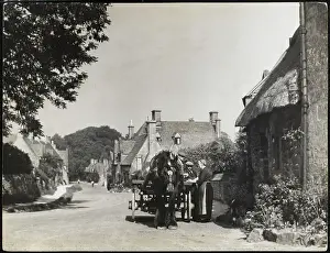 Cotswolds Village Scene