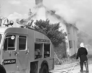 Cottage on Fire