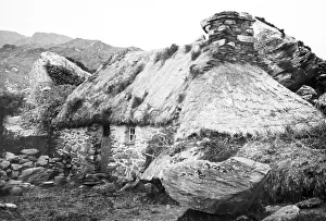 Galway Prints: Cottage / hovel, West of Ireland, early 1900s