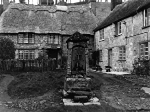 Court Yard Prints: Cottage Water Pump