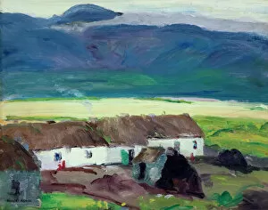 National Museums Northern Ireland Gallery: Cottages, Achill Island, Co Mayo