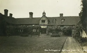Ightham Prints: The Cottages at Ightham Mote, Kent