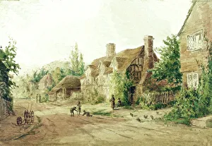 Sevenoaks Prints: Cottages at Otford, near Sevenoaks, Kent
