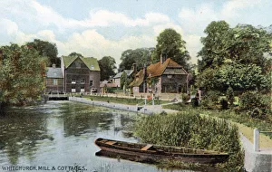 Images Dated 29th November 2019: Mill and cottages, Whitchurch-on-Thames, Oxfordshire