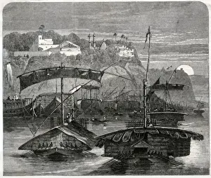 Ganges Prints: COTTON FLEET, INDIA