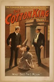 Vane Prints: The cotton king the London Adelphi Theatre success : by Sutt