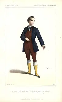 Fromental Prints: Couderc as Lord Evendale in Le Nabab at the Opera Comique