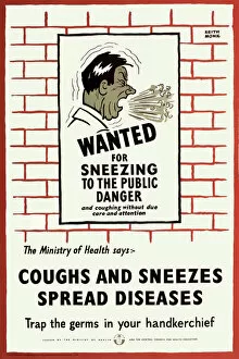 Ww Ii Collection: Coughs and Sneezes Spread Diseases