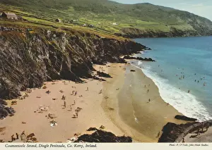 Dingle Prints: Coumeenoole Strand, Dingle Peninsula, Co Kerry by P O Toole