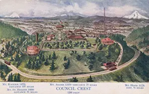 Oregon Prints: Council Crest Amusement Park, Portland, Oregon, USA