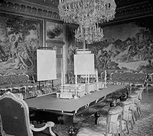 Stockholm Prints: Council Room Royal Palace Stockholm Sweden early 1900s
