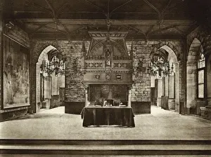 Belgian Prints: Council Room, Town Hall, Louvain (Leuven), Belgium