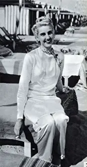 Beachwear Prints: Countess Barbara Haugwitz-Reventlow (Barbara Hutton), 1938
