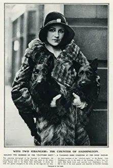 Jan17 Prints: The Countess of Haddington with Scottish terriers