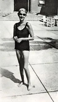Sunglasses Prints: Countess Haugwitz-Reventlow at Monte Carlo Beach pool