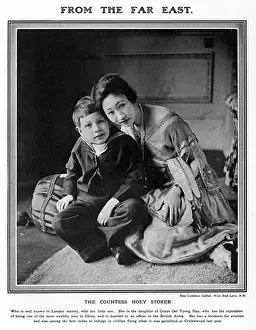 Count Prints: Countess Hoey Stoker and son