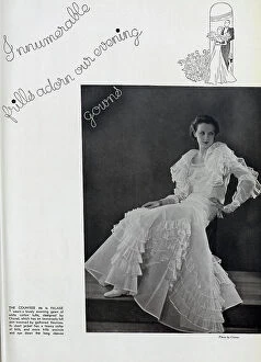 Portfolio Collection: Countess de la Falaise, studio fashion portrait, by Chanel. Captioned
