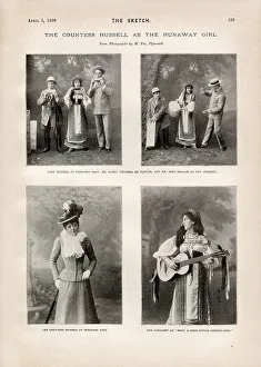 Bert Prints: The Countess Russell as the Runaway Girl