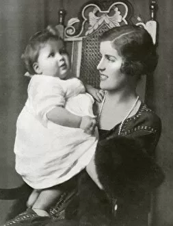 Ancestor Gallery: The Countess Spencer with her son, Lord Althorp