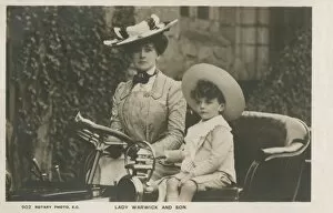 Frances Gallery: Countess of Warwick and her son