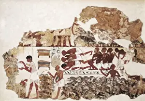 Counting Prints: Counting the geese. ca. 1350 BC. 18th Dynasty