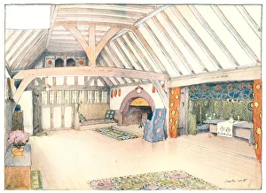 Alcove Prints: A Country Cottage Hall, Springcot