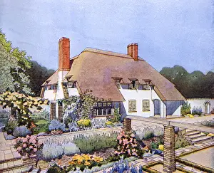 Claud Prints: Country Cottage by Kay