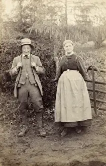 Yokel Prints: Country Farmer and his wife