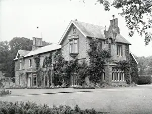 Crickhowell Prints: Country house exterior, Crickhowell, Powys, Mid Wales