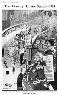 Lampoon Prints: The Country House Season 1915 by Charles Robinson, WW1