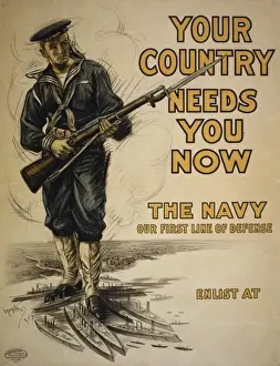 Your country needs you now - The Navy, our first line of def