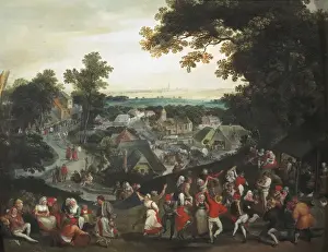 Nazionale Prints: Country party. 16th c. School of Pieter Breugel