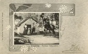 Uruguayan Prints: A country scene in Uruguay
