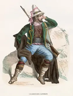 Calabria Prints: A countryman from Calabria Date: circa 1850