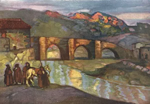 Whitney Prints: Countryside Bridge