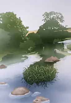 Ripples Prints: A countryside stream