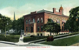 Ontario Prints: County Clerk's Office, Oswego, NY State, USA