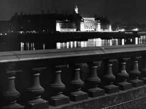 Renovated Prints: County Hall at Night