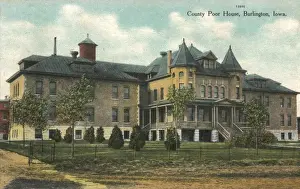Nursing Prints: County Poor House, Burlington, Iowa, USA