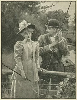 Ellen Collection: A couple take a break from fishing by a river
