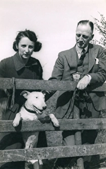 Plait Gallery: Couple with a bull terrier