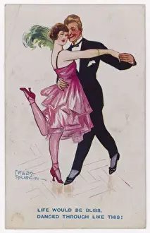 Heel Prints: Couple Dancing C. 1920