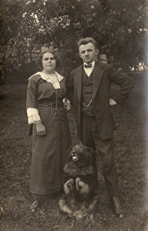 Couple in Garden 1910