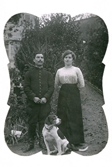 Couple in Garden 1910