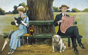 Couple with their Dogs