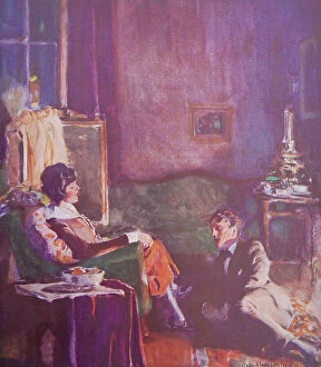 Williams Collection: Couple by the Fireside